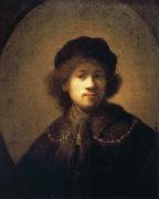 Self-Portrait with Beret and Gold Chain Rembrandt